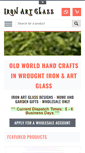 Mobile Screenshot of ironartglass.com