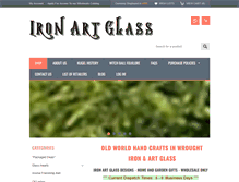 Tablet Screenshot of ironartglass.com